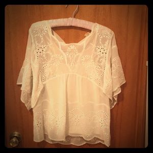 Flowy boho lace top SZ XS